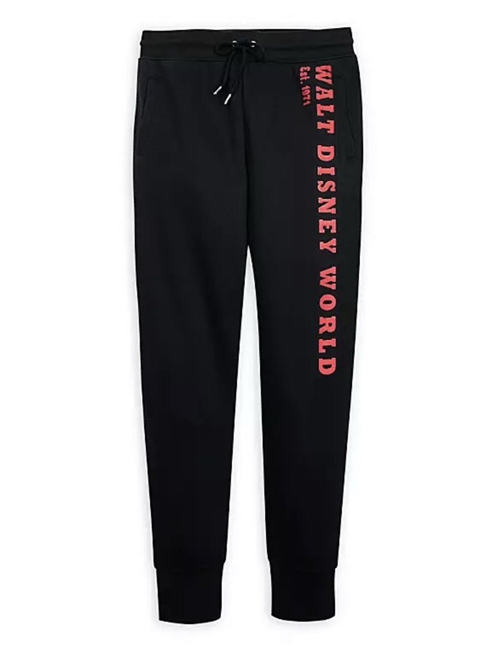 Disney Black Track Joggers with Pink 'Walt Disney World' Print